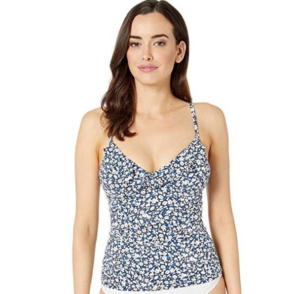 LAST ONE--Lauren Ralph Lauren Ditsy Floral Tankini Top - Picture 5 of 8